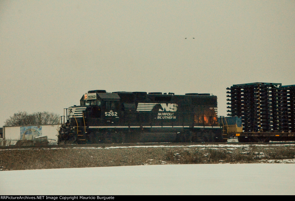 NS GP38-2 Locomotive in the yard